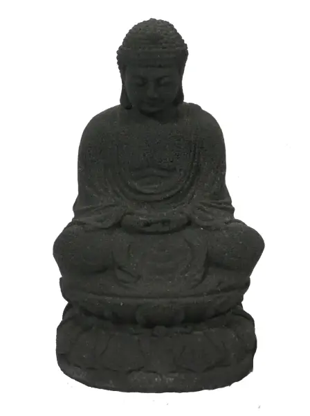 Product image 1 of the product “Seated Buddha Japan 19cm high. Black ”